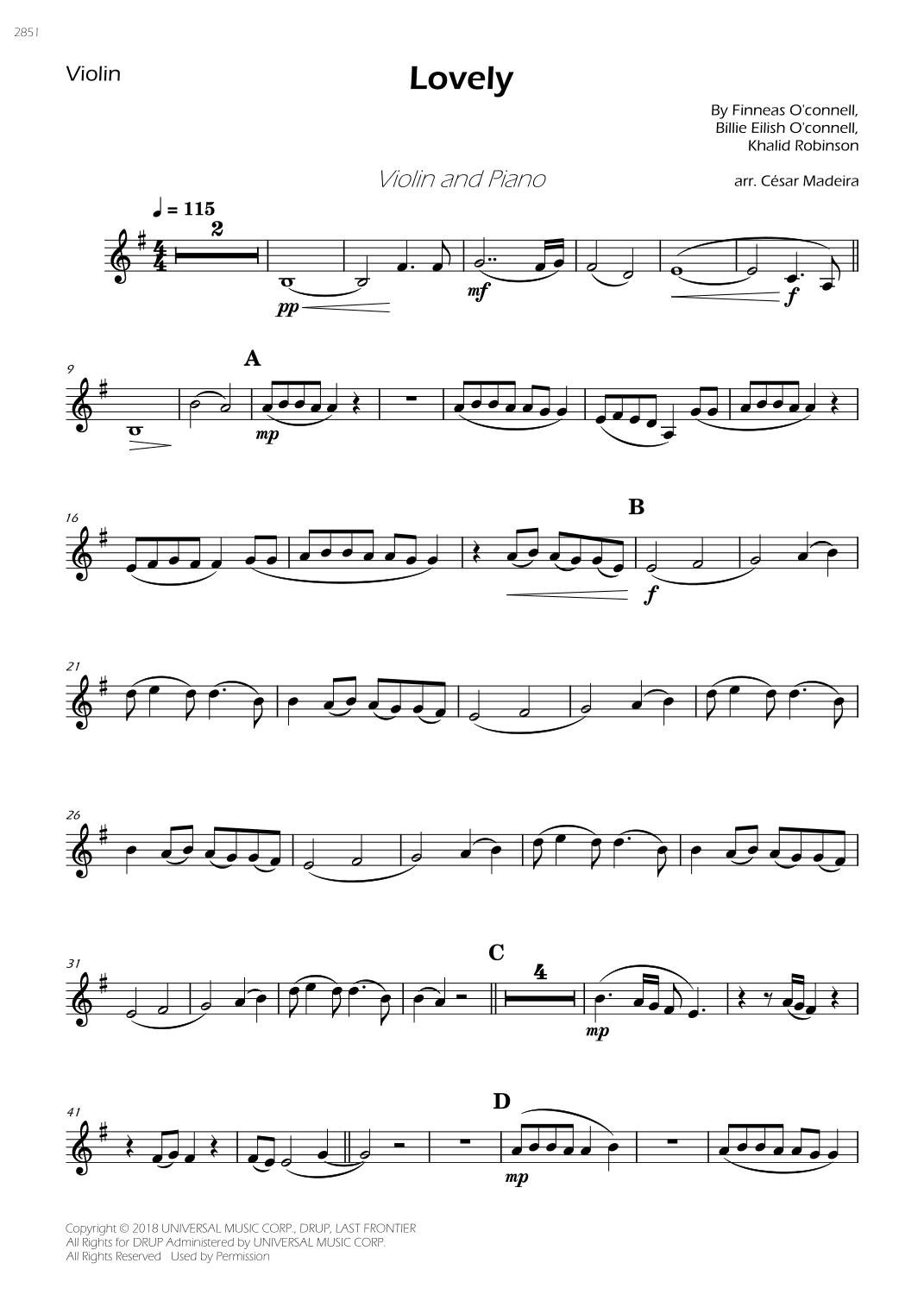 Lovely (arr. César Madeira)