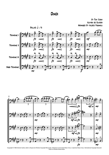 Dindi (arr. Valdeci Faganioli)