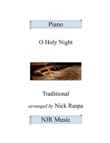 O Holy Night - advanced piano (arr. Nick Raspa)