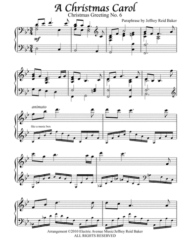 "Barbara Anne" theme as used in the movie "The Christmas Carol" (1951) (arr. Jeffrey Reid Baker)