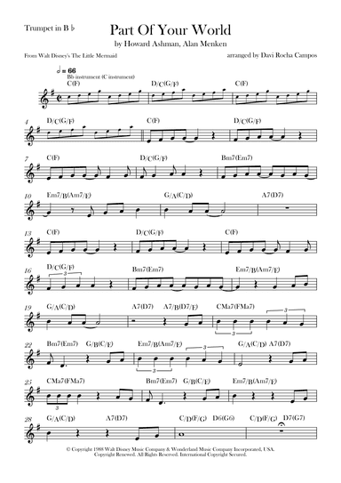 Part Of Your World (arr. Davi Rocha Campos)