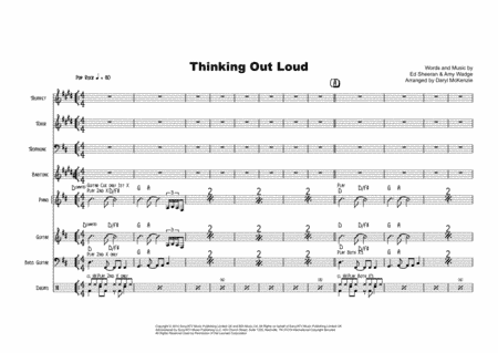 Thinking Out Loud (arr. Daryl McKenzie)