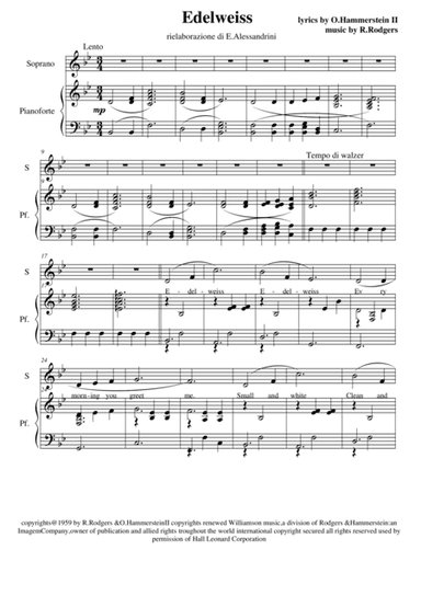 Edelweiss (arr. Ester Alessandrini)