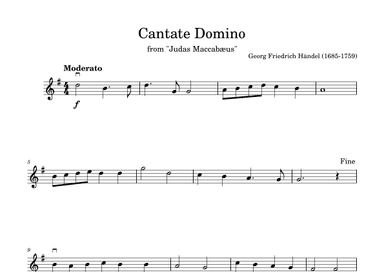 Cantate Domino in G