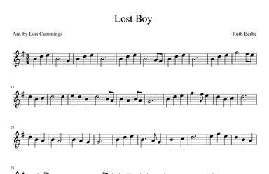 Lost Boy (arr. Lori Cummings)