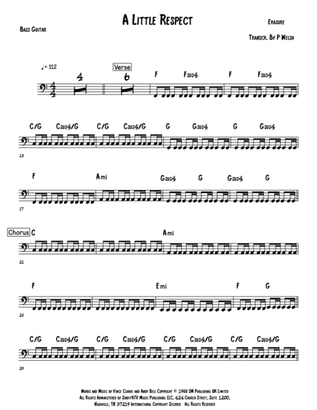 A Little Respect (arr. Accubass)