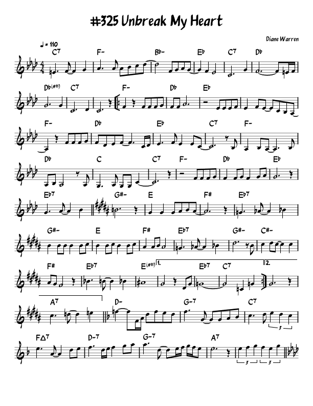 Unbreak My Heart (arr. John Fries)