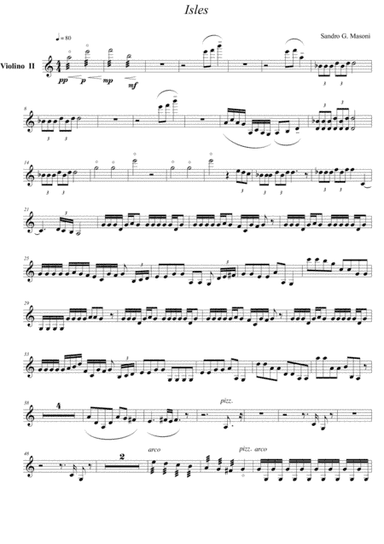 Isles  (Violin II part)