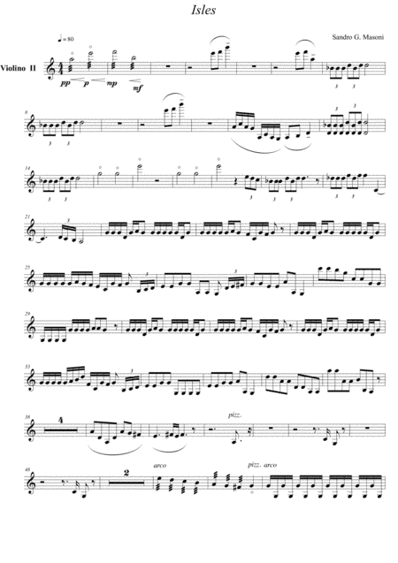 Isles  (Violin II part)