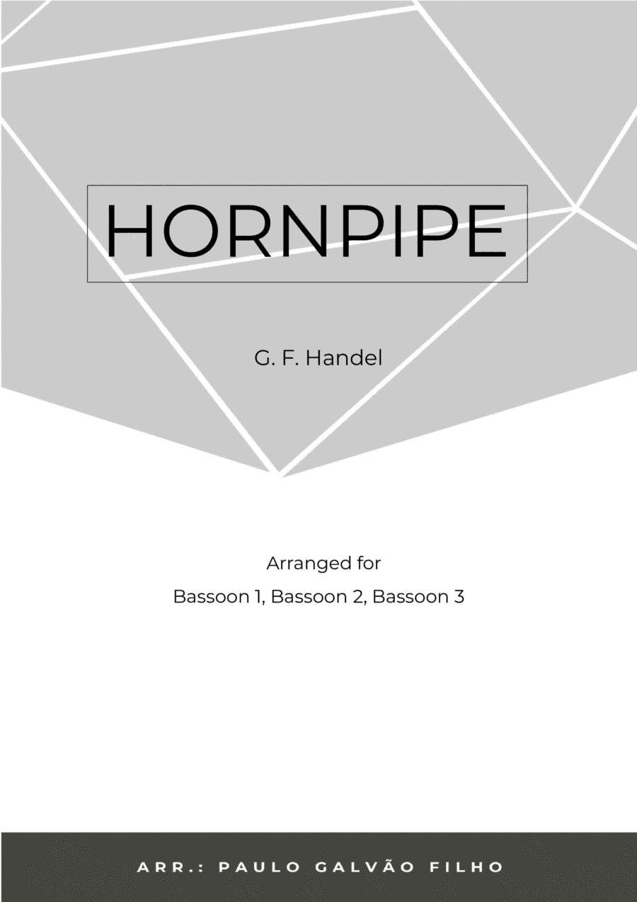 HORNPIPE - HANDEL - BASSOONS TRIO (arr. Paulo Galvão Filho)