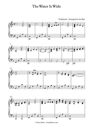 The Water Is Wide (arr. Ian Rae)