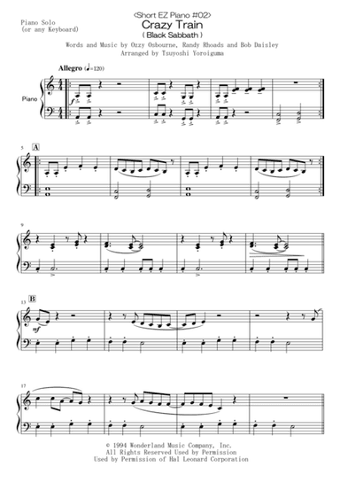 Crazy Train (arr. Tsuyoshi Yoroiguma)
