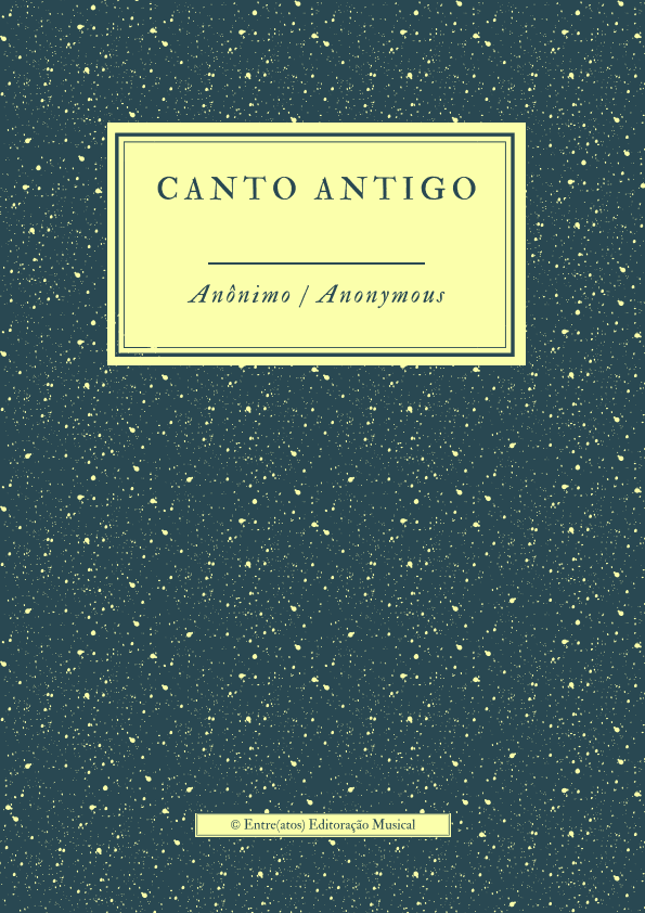 Canto Antigo- Baritone and Piano (arr. Gabriel Garcia de Sousa)