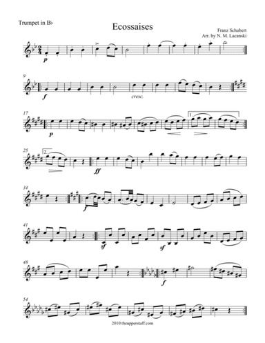 Ecossaises (arr. Nick Lacanski)