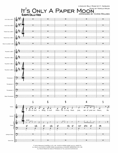 It's Only A Paper Moon (arr. Chris Walden)