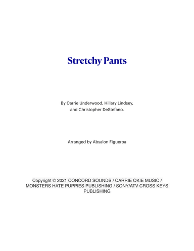 Stretchy Pants (arr. Absalon Figueroa)