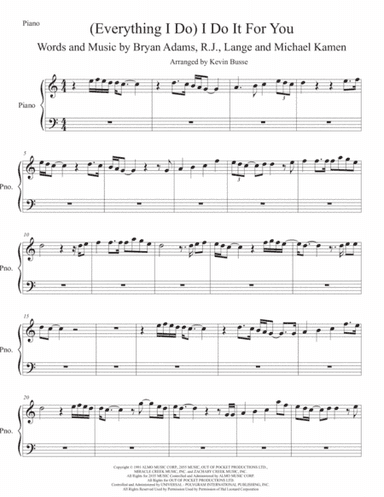 (Everything I Do) I Do It For You (arr. Kevin Busse)