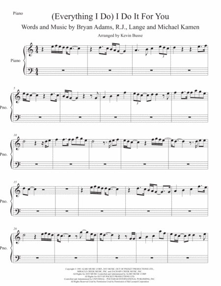 (Everything I Do) I Do It For You (arr. Kevin Busse)