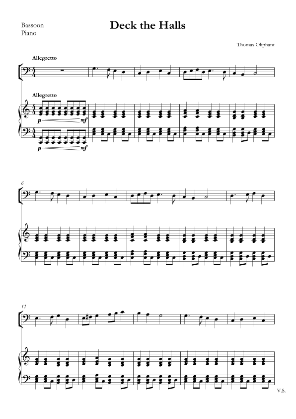 Deck the Halls (arr. SMMUS)
