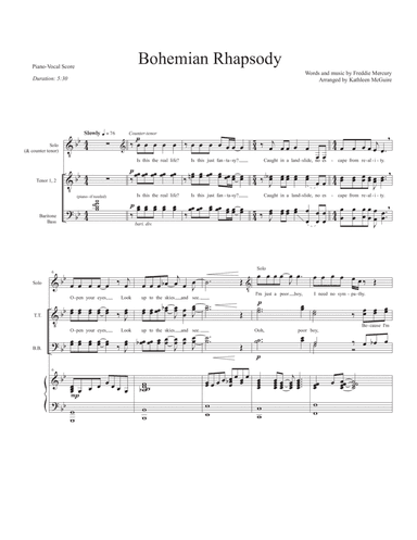 Bohemian Rhapsody (arr. Kathleen McGuire)