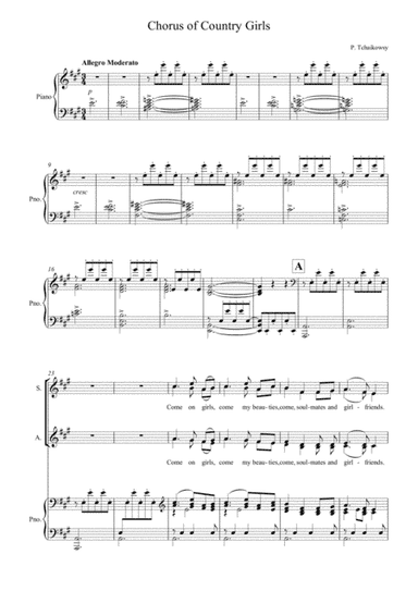 Chorus of Country Girls from Eugene Onegin (arr. Jane Anderson-Brown)