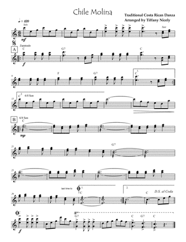Chile Molina Marimba Lead Sheet