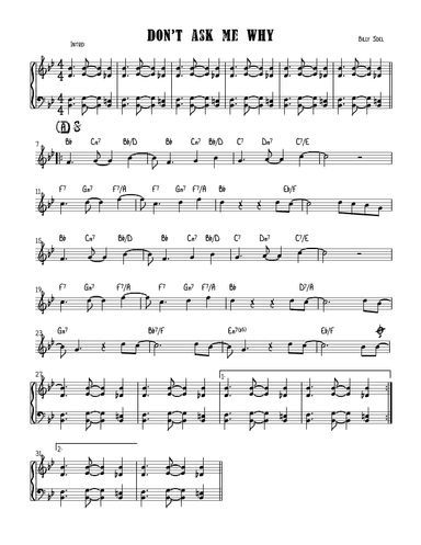 Don't Ask Me Why (arr. Sarah Jane Cion)