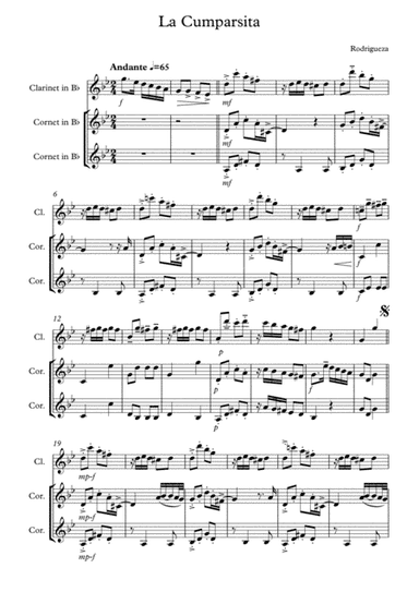 La Cumparsita (arr. M Tobin)