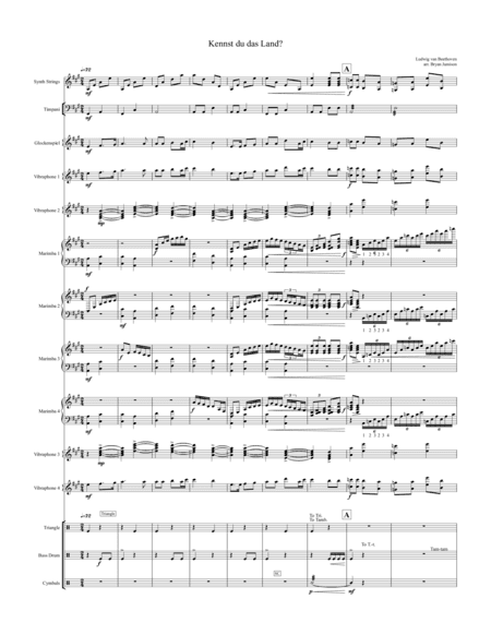 Kennst du das Land? (arr. Bryan Jamison)