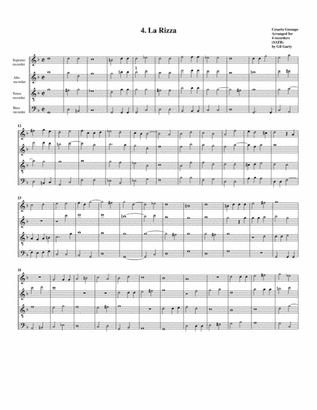 Sonata no.4 a4 (28 Sonate a quattro, sei et otto, con alcuni concerti (1608)) "La Rizza" (arrangemen (arr. Gil Garty)