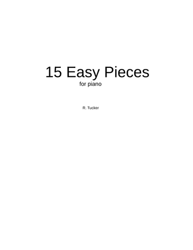 15 Easy Pieces