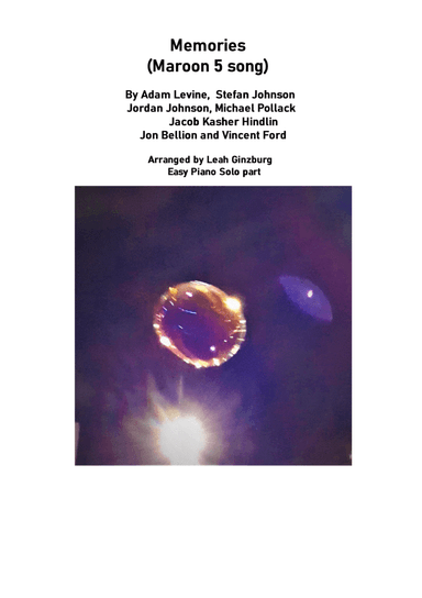 Memories (arr. Leah Ginzburg)