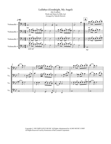 Lullabye (Goodnight, My Angel) (arr. Takeshi Horochi)