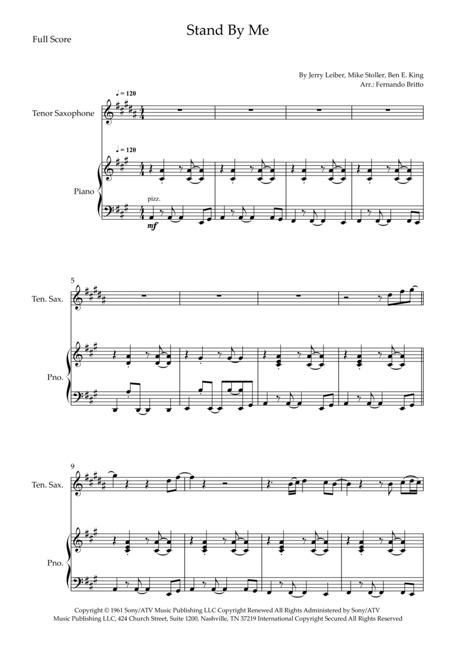 Stand By Me (arr. Fernando Britto)