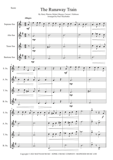 The Runaway Train (arr. Paul Tkachenko)