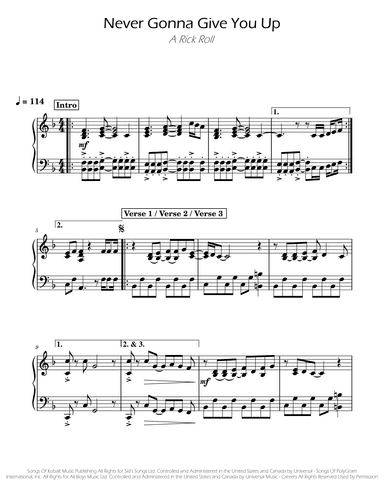 Never Gonna Give You Up (arr. Ygor Nunes)