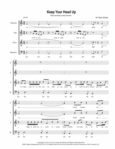 Keep Your Head Up (arr. Bryan Sharpe)