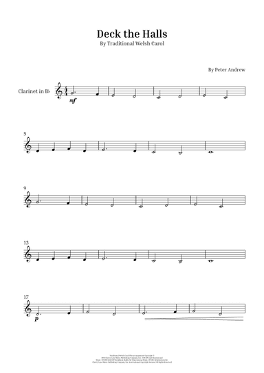 Deck the Halls (arr. Peter Andrew)