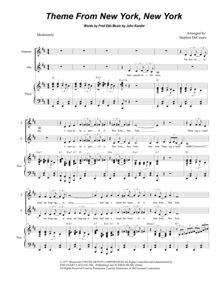 Theme From "New York, New York" (arr. Stephen DeCesare)