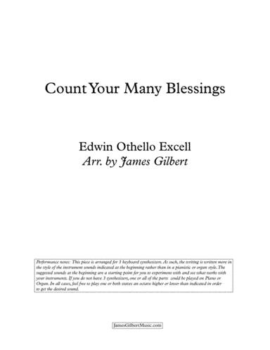 Count Your Many Blessings (arr. James Gilbert)