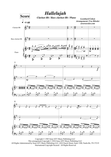 Hallelujah (arr. Uwe Roessler Rössler Rassler)