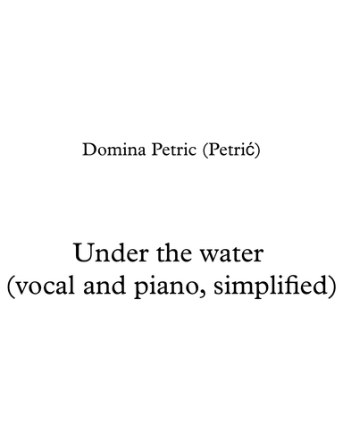 Under the water