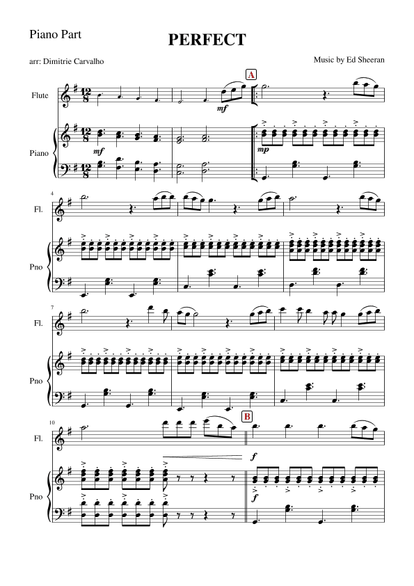 Perfect (arr. Dimitrie Carvalho)