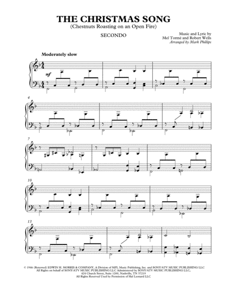 The Christmas Song (Chestnuts Roasting On An Open Fire) (arr. Mark Phillips)