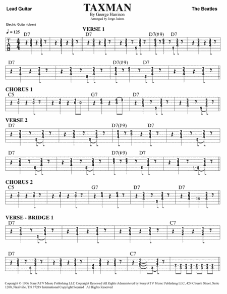 Taxman (arr. Jorge Juárez)