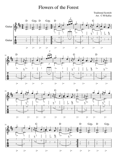 Flowers of the Forest (arr. Christy Kalfas)