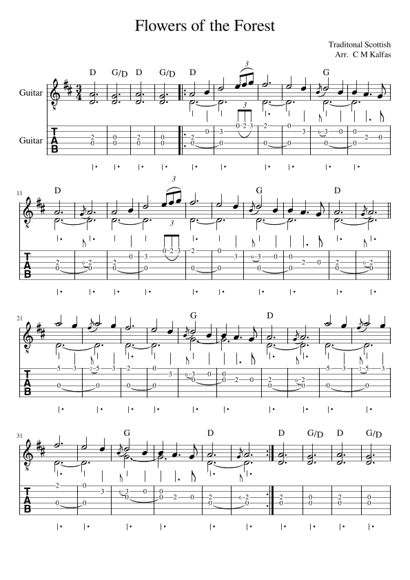 Flowers of the Forest (arr. Christy Kalfas)