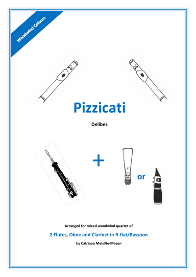 Pizzicati (2 flutes, oboe and clarinet/bassoon) (arr. Catriona Melville-Mason)