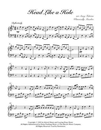 Head Like A Hole (arr. Whimsically Macabre (ASCAP))