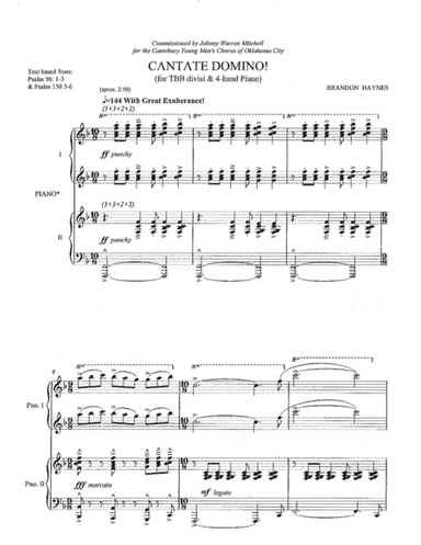 Cantate Domino (TTBB)